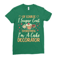 Baking Sugar Cake Baker Cupcake Muffin Travel Ladies Fitted T-shirt | Artistshot