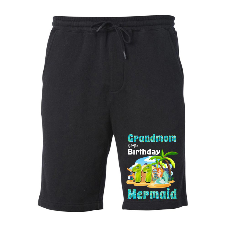 Cute Mermaid Grandmom Of The 11th Birthday Love Fleece Short | Artistshot