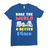 Baking Baker Blue Ladies Fitted T-shirt | Artistshot