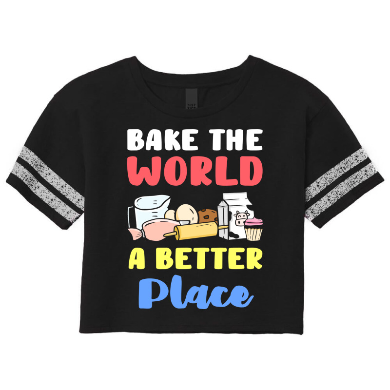 Baking Baker Blue Scorecard Crop Tee by tunquelss6 | Artistshot