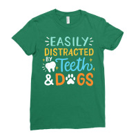 Dentist Dental Teeth Dogs Nostalgia Ladies Fitted T-shirt | Artistshot