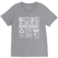 Private Banker T  Multitasking Certified Job Gift V-neck Tee | Artistshot