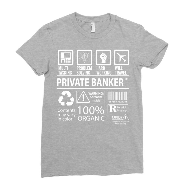 Private Banker T  Multitasking Certified Job Gift Ladies Fitted T-Shirt by ezichihastiv | Artistshot