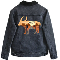 Buffalo Animal Dessert Girl 80s Unisex Sherpa-lined Denim Jacket | Artistshot