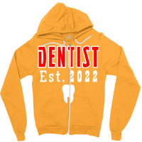 Dentist Est 2022 Hipster Zipper Hoodie | Artistshot