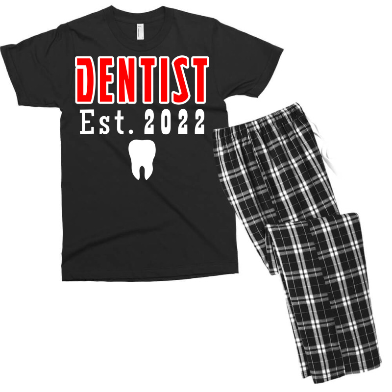 Dentist Est 2022 Hipster Men's T-shirt Pajama Set | Artistshot