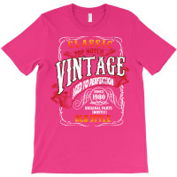 Vintage Birthday 1980 Aged To Perfection 1980 Birt T-shirt | Artistshot