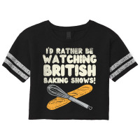 Id Rather Be Watching British Baking Shows Red Scorecard Crop Tee | Artistshot