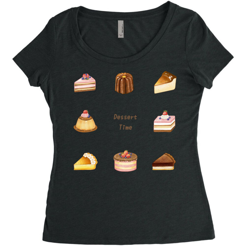 Dessert Time Travel Women's Triblend Scoop T-shirt by opobiluhtlaw | Artistshot