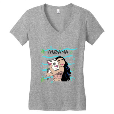Moana Women's V-neck T-shirt Designed By Vksreelakshmi97