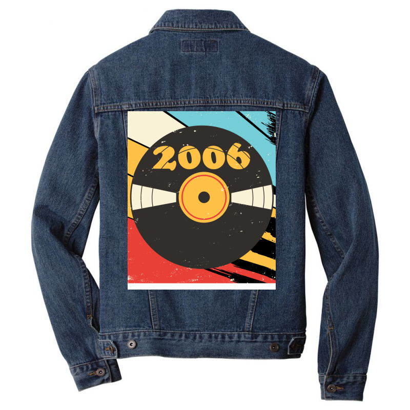 Vintage Retro 2006 Birthday  Vinyl Music Love Men Denim Jacket | Artistshot