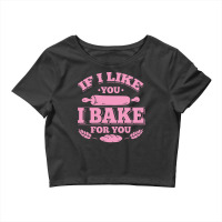 Womens Cute Baking Gift Print Baker Pastry Chef Ba Crop Top | Artistshot