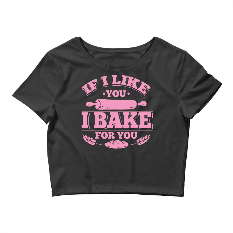 Womens Cute Baking Gift Print Baker Pastry Chef Ba Crop Top by emplroger9 | Artistshot