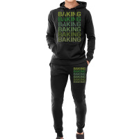 Green Text Baking Bake Baker Cool Hoodie & Jogger Set | Artistshot