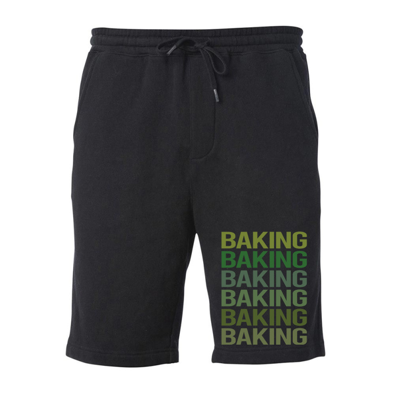 Green Text Baking Bake Baker Cool Fleece Short by zeradyambaog | Artistshot