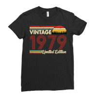 Vintage 1979 Birthday  Limited Edition 1979 Birthd Ladies Fitted T-shirt | Artistshot