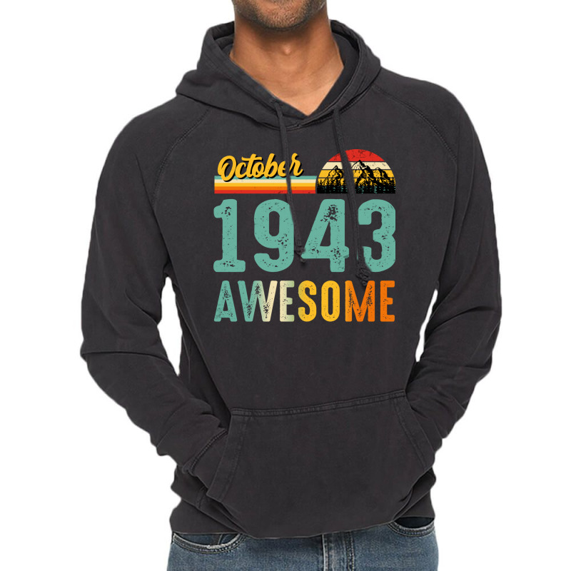 October 1949 Birthday Gift  Vintage October 1949 A Vintage Hoodie | Artistshot