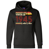 Vintage 1945 Birthday  Limited Edition 1945 Birthd Champion Hoodie | Artistshot