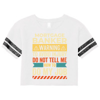 Mortgage Banker Warning Vintage Scorecard Crop Tee | Artistshot