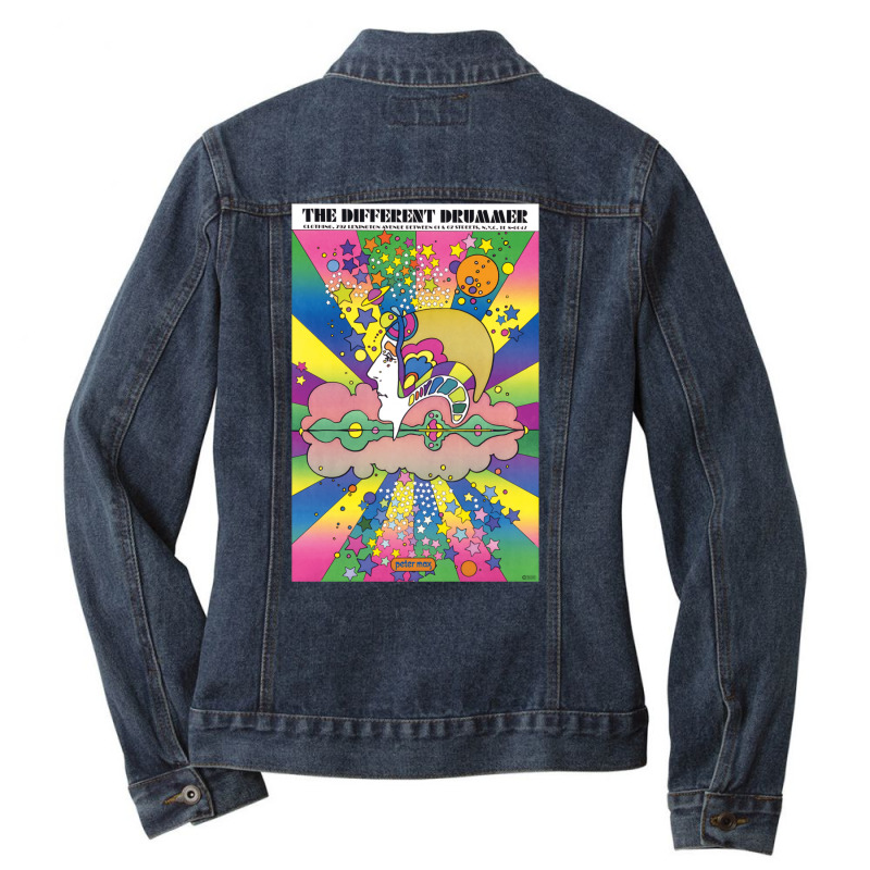 Different Drummer   Peter Max Ladies Denim Jacket by uriosobsei | Artistshot