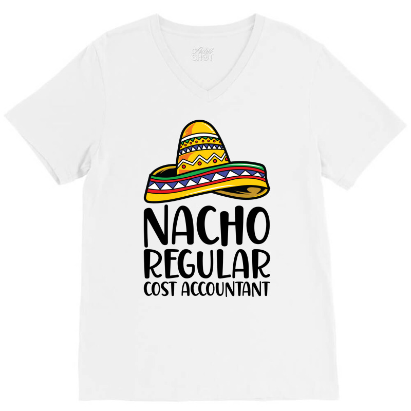 Nacho Regular Cost Accountant Blue V-Neck Tee by teschetabiam | Artistshot