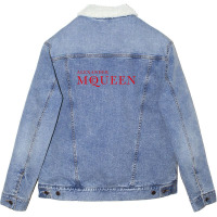 Alexander-mcqueen Unisex Sherpa-lined Denim Jacket | Artistshot