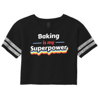 Baking Is My Superpower 70s Scorecard Crop Tee | Artistshot