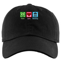 Peace Love Banking Music Kids Cap | Artistshot