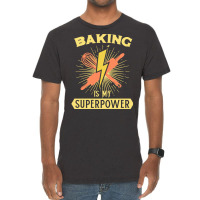 Baking Is My Superpower Baker Christmas Bakery Ins Vintage T-shirt | Artistshot