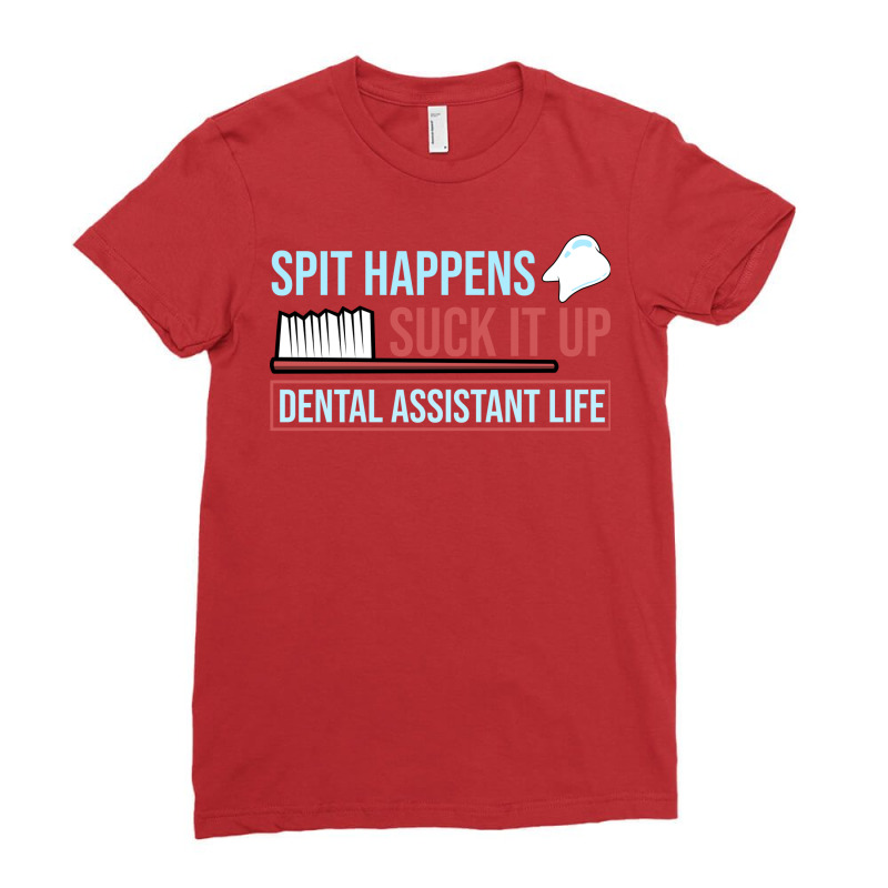 Dentist Dental Dental Hygienist Tooth Teeth Dental Ladies Fitted T-Shirt by roliarecepk | Artistshot