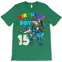 15th Birthday T Rex Birthday Boy Funny T-shirt | Artistshot