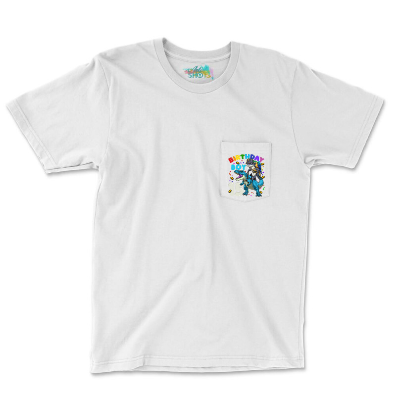 15th Birthday T Rex Birthday Boy Funny Pocket T-shirt | Artistshot