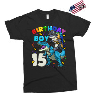 15th Birthday T Rex Birthday Boy Funny Exclusive T-shirt | Artistshot