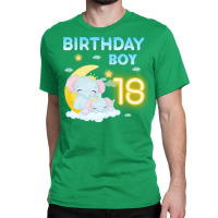 Cute Elephant 18th Birthday Boy 80s Classic T-shirt | Artistshot