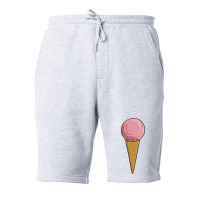 Ice Cream Cone Strawberrry Fleece Short | Artistshot