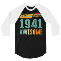 December 1941 Birthday Gift  Vintage December 1941 3/4 Sleeve Shirt | Artistshot