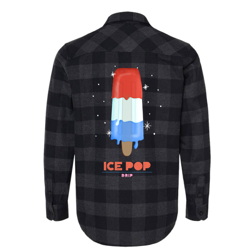 Ice Pop Drip Humor Flannel Shirt | Artistshot