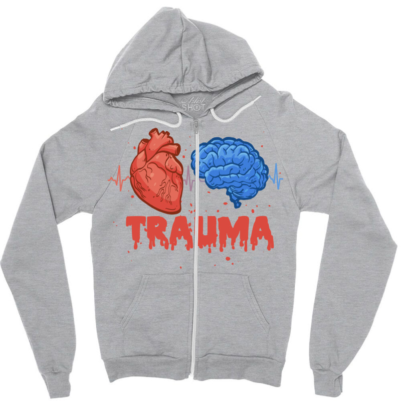 Arkham Trauma Nostalgia Zipper Hoodie | Artistshot