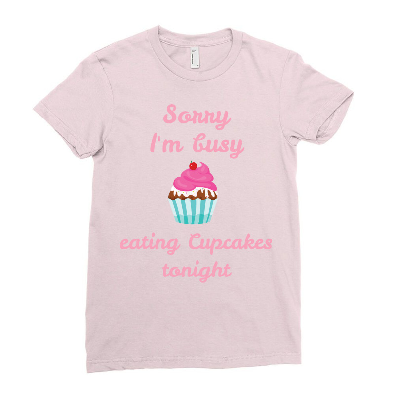 Baking Cake Cupcake Bakery Baker Hob Music Ladies Fitted T-Shirt by anglikomenop | Artistshot