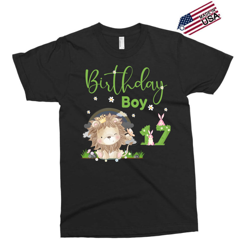 Cute Lion 17th Birthday Boy Funny Exclusive T-shirt | Artistshot