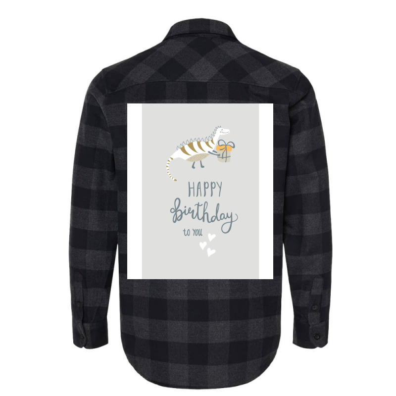 Happy Birthday Print Hipster Flannel Shirt | Artistshot