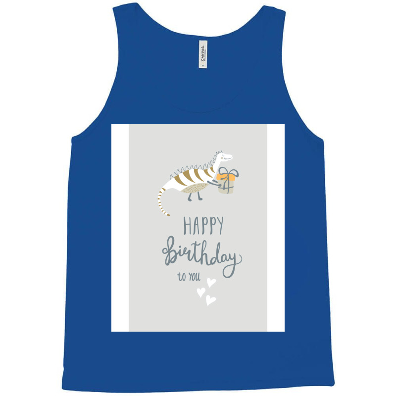 Happy Birthday Print Hipster Tank Top | Artistshot