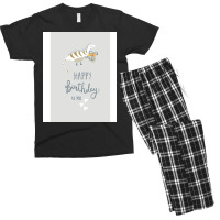 Happy Birthday Print Hipster Men's T-shirt Pajama Set | Artistshot