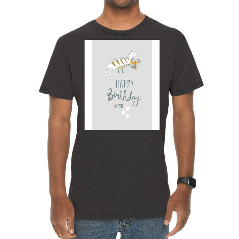 Happy Birthday Print Hipster Vintage T-shirt | Artistshot