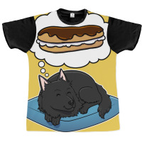 Belgian Sheepdog Dreaming About Eclairs Tumblr Graphic T-shirt | Artistshot