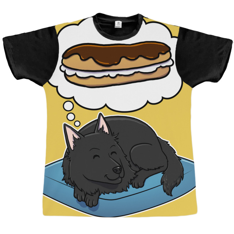 Belgian Sheepdog Dreaming About Eclairs Tumblr Graphic T-shirt by kaistosylinj | Artistshot