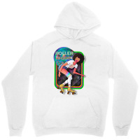 70s Roller Disco Girl Red Unisex Hoodie | Artistshot