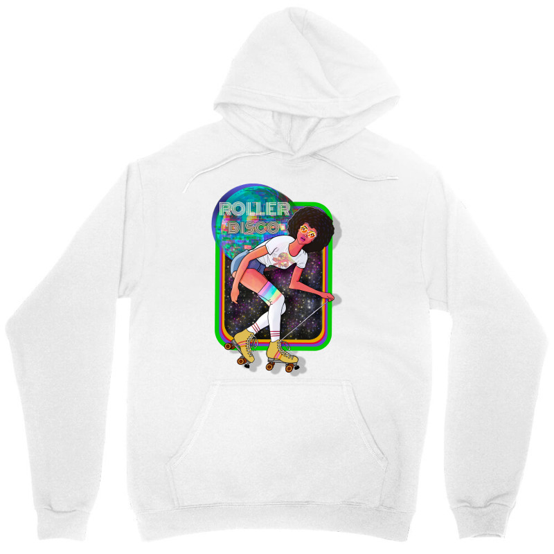 70s Roller Disco Girl Red Unisex Hoodie by bafixtreemm | Artistshot