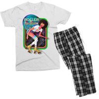 70s Roller Disco Girl Red Men's T-shirt Pajama Set | Artistshot