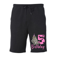 Happy Birthday 5th Cute Birthday British Shorthair Fleece Short | Artistshot